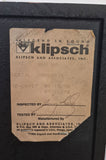Klipsch Quartet (c.1990) *rare find* 97.5dB 3-way horn speakers