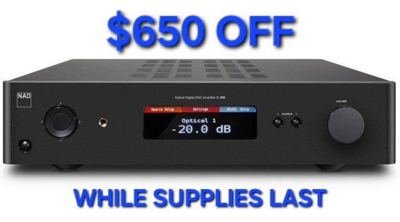 NAD C368 BluOS Integrated Amplifier - Sale Extended 🇨🇦